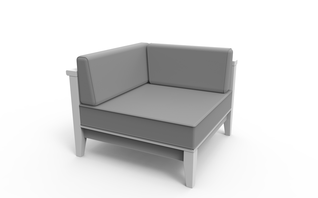 White Sectional Corner