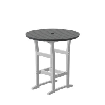 Charcoal Table - White Frame