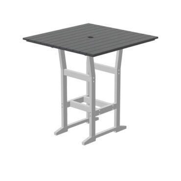 Charcoal Table - White Frame